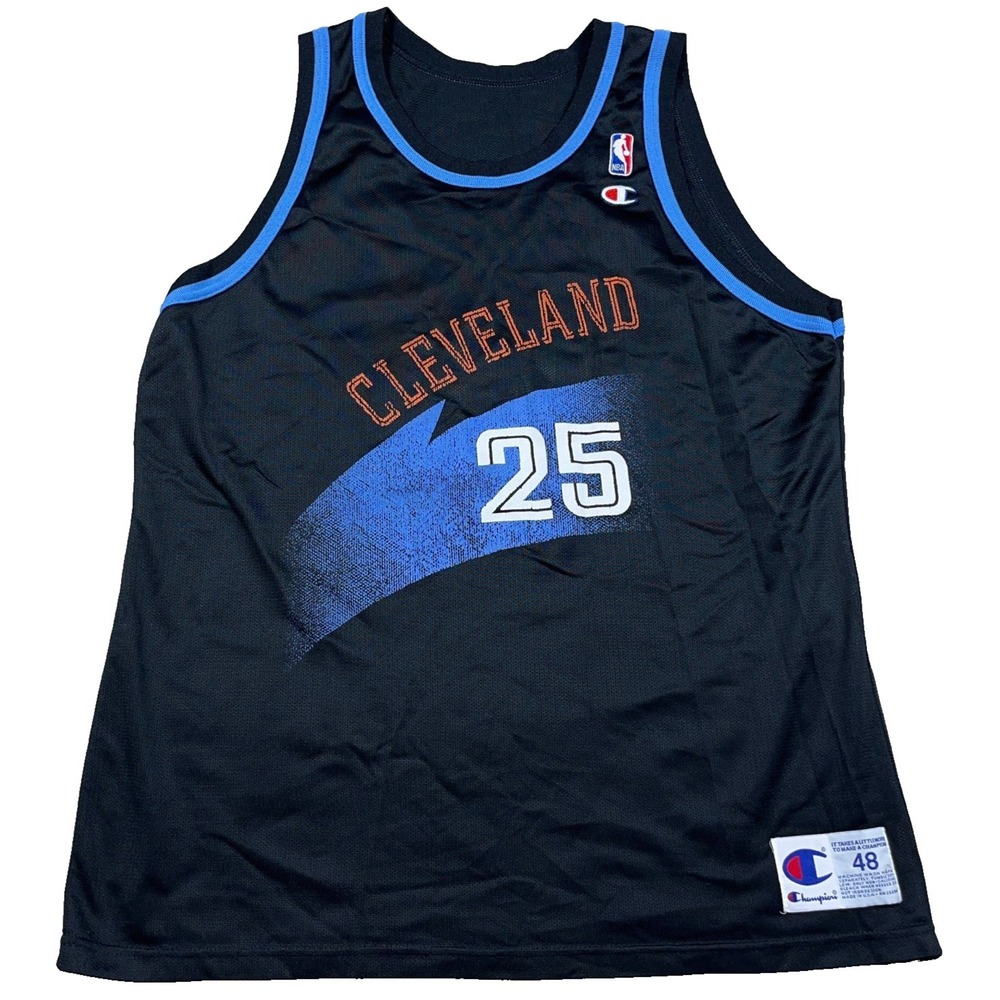 Vintage Cleveland Cavaliers Jersey Men 48 Large Black Mark Price Champion‎ 90s